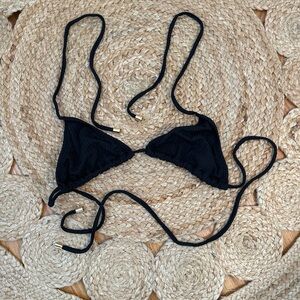 Kenny Flowers Black Bikini Top